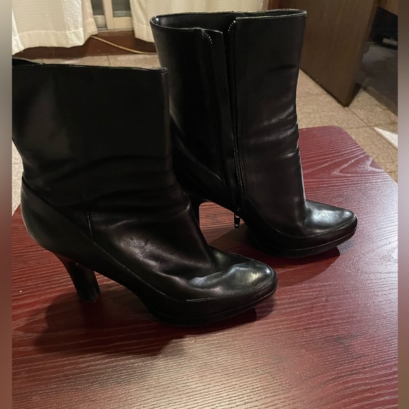 Beautiful black leather Enzo Angiolini boots , 36.5 M. - Picture 2 of 10